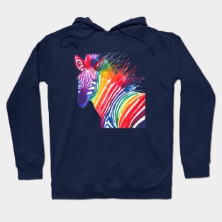 Rainbow Zebra Hoodie